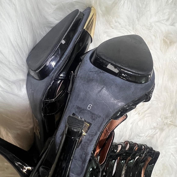 Rare [Jeffrey Campbell] Black < Don't Ask > Tall Cut Out Zip High Heel Boots | 6 - Picture 14 of 16